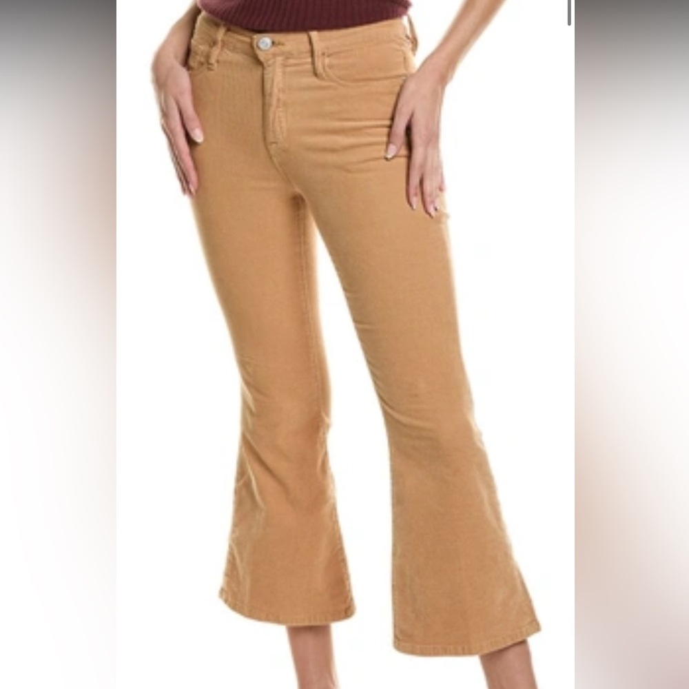 FRAME Le Crop Flare Corduroy Pants
